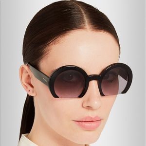 COPY - Miu miu acetate black sunglasses. NIB.